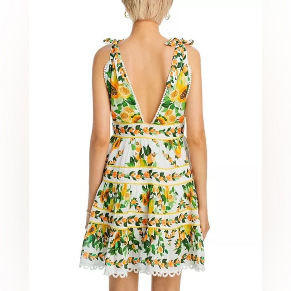 FARM RIO Papaya Salad Tiered Summer Swing Dress - Picture 4 of 16